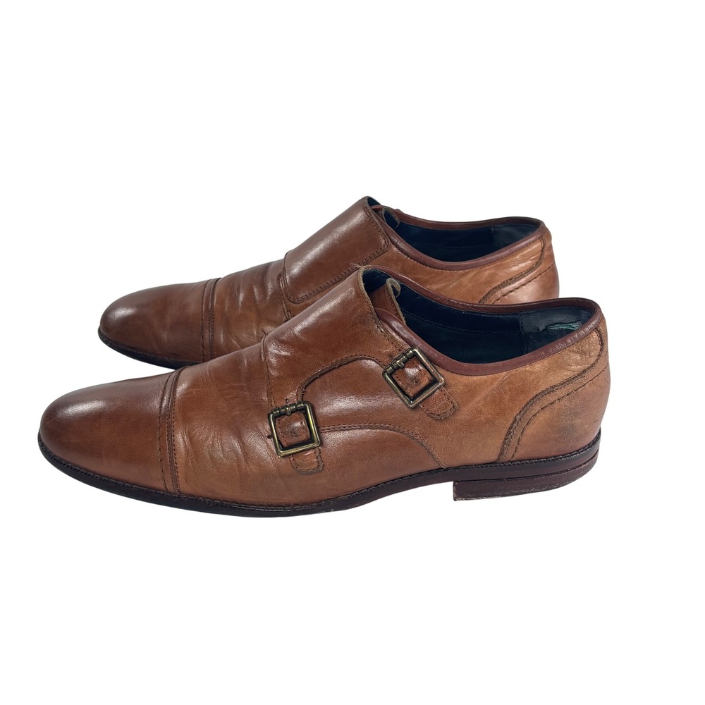 Cole Haan Monk Strap Dress Shoes Preppy Old Money Academia Leather 10.5 Heritage